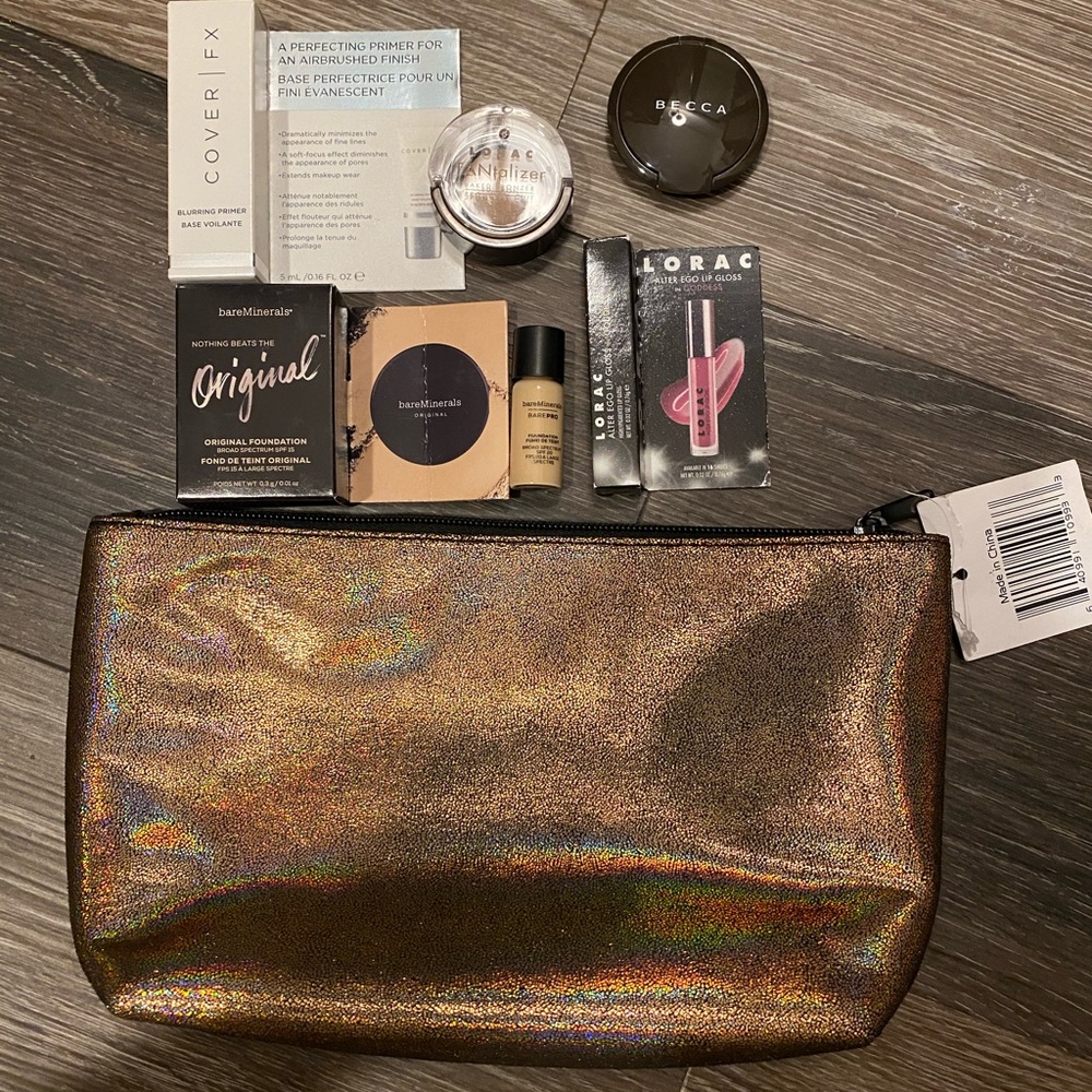 LORAC, BECCA, bareMinerals, COVER FX makeup minis